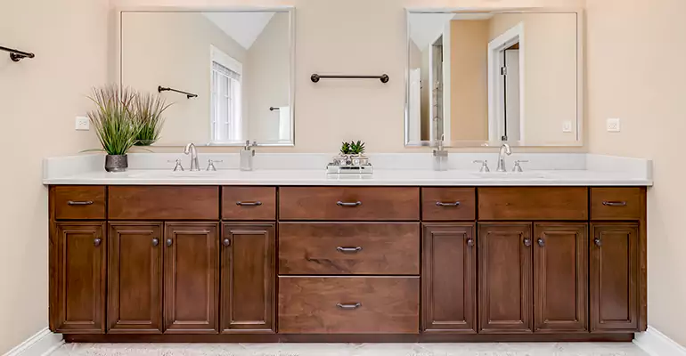 Bathroom Cabinet Renovation in Roanoke