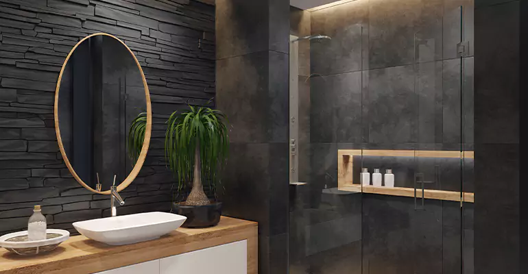 Bathroom Floor Tile Remodel in Roanoke